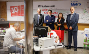 Décimo aniversario de la tarjeta de Transporte Público