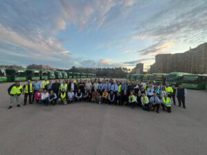 La Comunidad de Madrid envía los primeros autobuses a Valencia para realizar servicios de transporte público interurbano